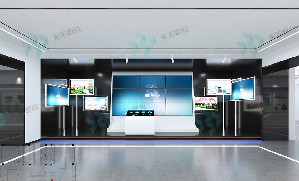 合肥中化三建企業(yè)展廳多屏聯(lián)動(dòng)系統(tǒng)