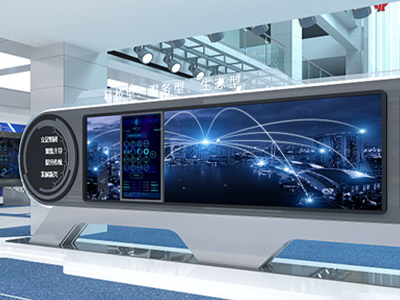 數(shù)字滑軌屏互動展示提升展廳科技感