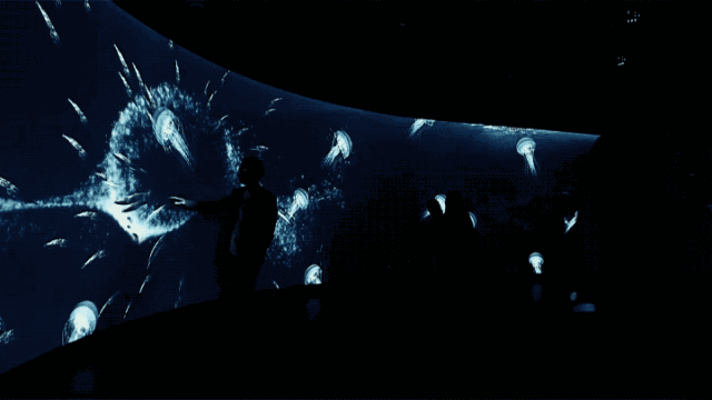 多媒體展廳中常見的墻面投影互動(dòng)系統(tǒng)