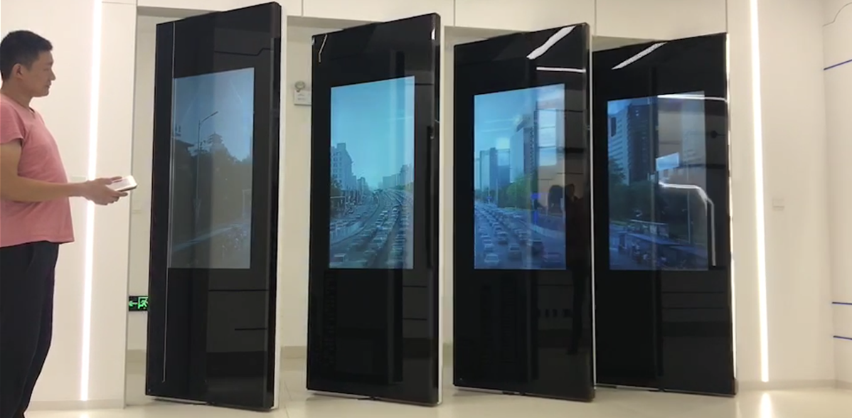 多媒體旋轉(zhuǎn)互動門