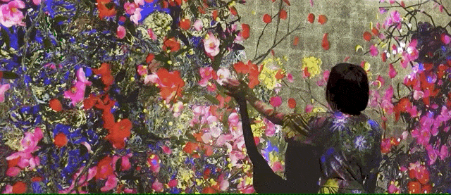 墻面互動(dòng)投影花
