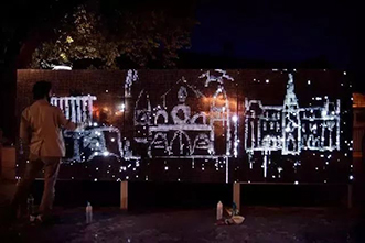 LED燈墻水光涂鴉