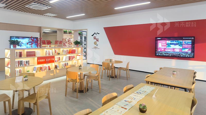 顧山圖書館黨建融屏