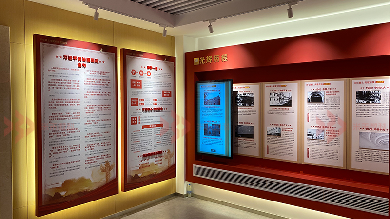 黨的光輝歷程滑軌屏