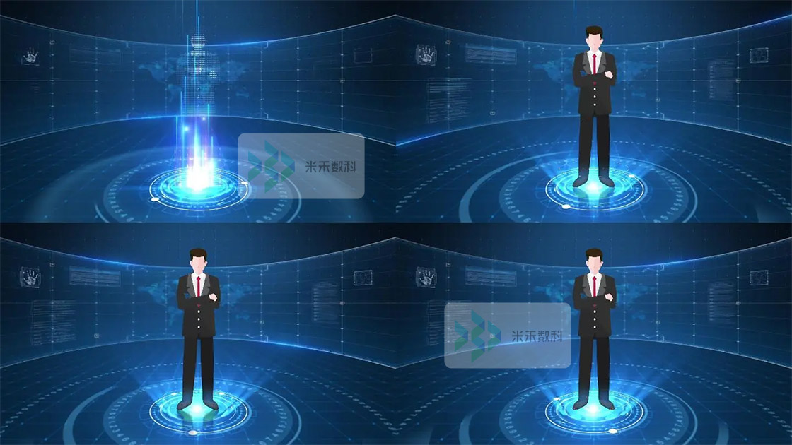 虛擬解說員設(shè)計素材